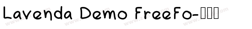 Lavenda Demo FreeFo字体转换